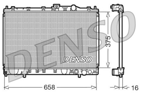 DRM45002 Радиатор, охлаждения дивгателя DENSO підбір по vin на Brocar