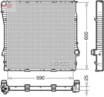 DRM05113 Радиатор, охлаждения дивгателя DENSO підбір по vin на Brocar