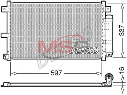 DCN44001 Конденсатор, кондиционер DENSO підбір по vin на Brocar