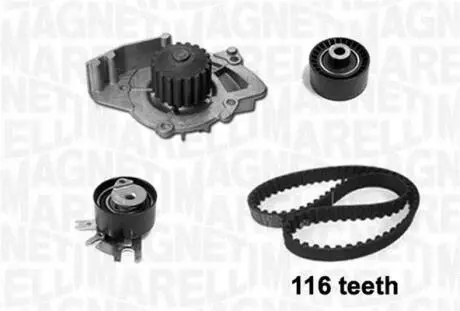 341401690001 Водяной насос + комплект зубчатого ремня MAGNETI MARELLI подбор по vin на Brocar