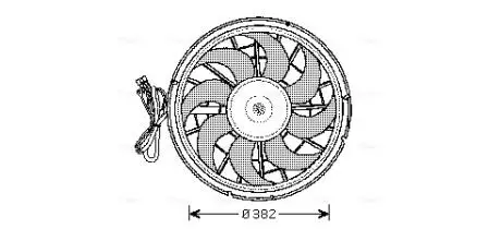 VO7507 Вентилятор, охлаждение двигателя AVA COOLING подбор по vin на Brocar
