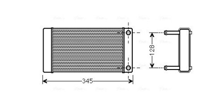 CN6265 Теплообменник, отопление салона AVA COOLING подбор по vin на Brocar