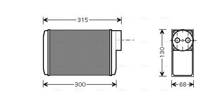 SA6017 Теплообменник, отопление салона AVA COOLING подбор по vin на Brocar