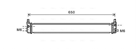 TO2602 Радиатор, охлаждения дивгателя AVA COOLING підбір по vin на Brocar