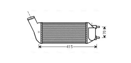 PEA4341 Интеркулер AVA COOLING подбор по vin на Brocar
