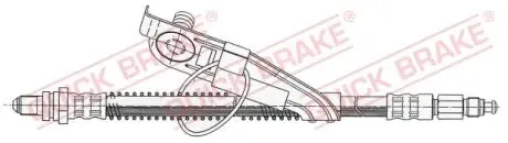 42916 Тормозной шланг QUICK BRAKE подбор по vin на Brocar