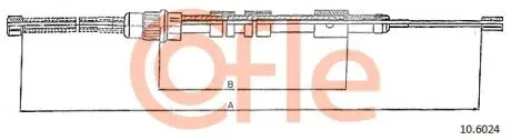 92106024 Трос, стояночная тормозная система COFLE підбір по vin на Brocar