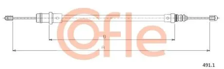 924911 Трос, стояночная тормозная система COFLE підбір по vin на Brocar