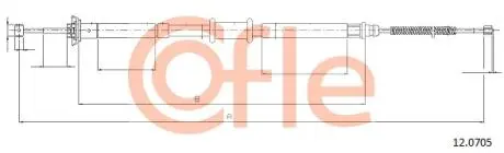 92120705 Трос, стояночная тормозная система COFLE подбор по vin на Brocar
