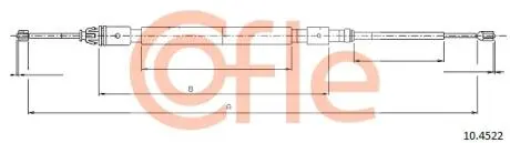 92104522 Трос, стояночная тормозная система COFLE підбір по vin на Brocar