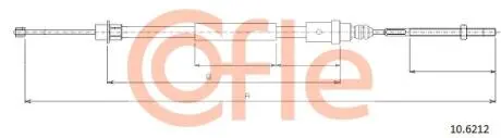 92106212 Трос, стояночная тормозная система COFLE подбор по vin на Brocar