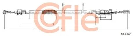92104740 Трос, стояночная тормозная система COFLE подбор по vin на Brocar