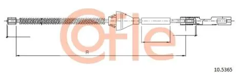 92105365 Трос, стояночная тормозная система COFLE підбір по vin на Brocar