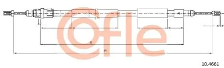 92104661 Трос, стояночная тормозная система COFLE підбір по vin на Brocar