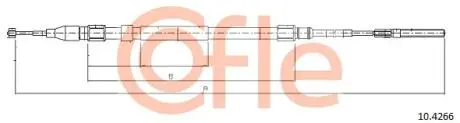 92104266 Трос, стояночная тормозная система COFLE підбір по vin на Brocar