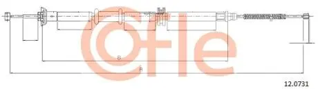 92120731 Трос, стояночная тормозная система COFLE підбір по vin на Brocar