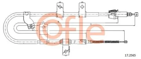 92172565 Трос, стояночная тормозная система COFLE підбір по vin на Brocar