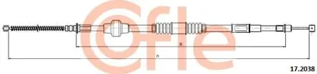 92172038 Трос, стояночная тормозная система COFLE підбір по vin на Brocar
