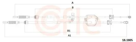 92181805 Трос, ступенчатая коробка передач COFLE підбір по vin на Brocar