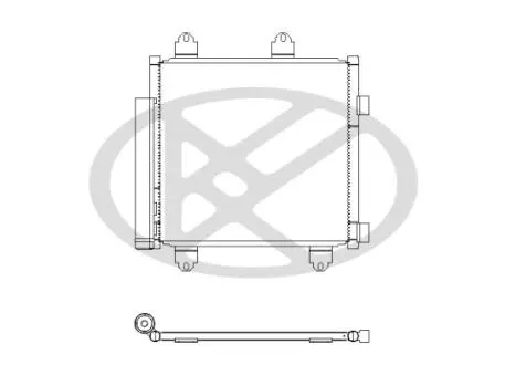 CD011136M Радиатор, охлаждения дивгателя KOYO підбір по vin на Brocar
