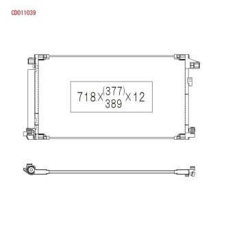 CD011039 Радиатор, охлаждения дивгателя KOYO подбор по vin на Brocar