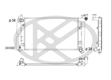 PL011171 Радиатор, охлаждения дивгателя KOYO підбір по vin на Brocar