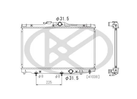 PL010653 Радиатор, охлаждения дивгателя KOYO підбір по vin на Brocar