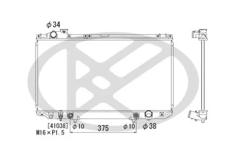 PL010334T Радиатор, охлаждения дивгателя KOYO підбір по vin на Brocar