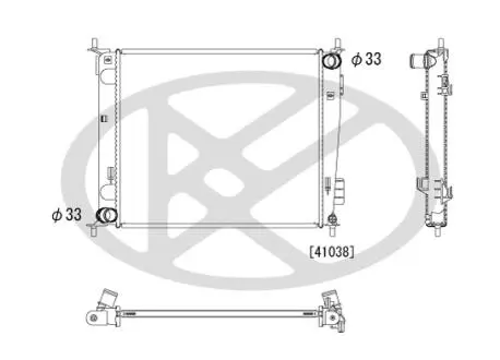 PL822503 Радиатор, охлаждения дивгателя KOYO підбір по vin на Brocar