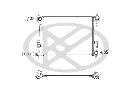 PL812575 Радиатор, охлаждения дивгателя KOYO підбір по vin на Brocar
