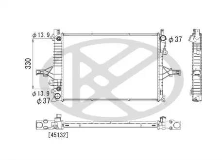 PL572897 Радиатор, охлаждения дивгателя KOYO підбір по vin на Brocar