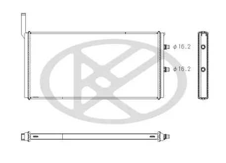 PL423050 Радиатор, охлаждения дивгателя KOYO підбір по vin на Brocar