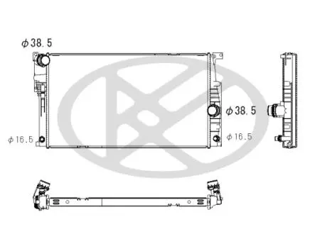 PL422945 Радиатор, охлаждения дивгателя KOYO підбір по vin на Brocar