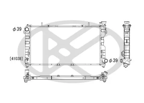 PL331839 Радиатор, охлаждения дивгателя KOYO підбір по vin на Brocar