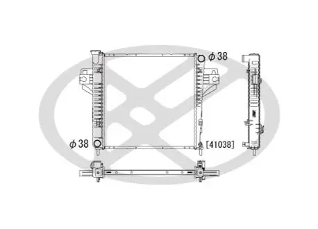 PL331723 Радиатор, охлаждения дивгателя KOYO підбір по vin на Brocar