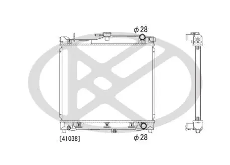 PL101362R Радиатор, охлаждения дивгателя KOYO підбір по vin на Brocar