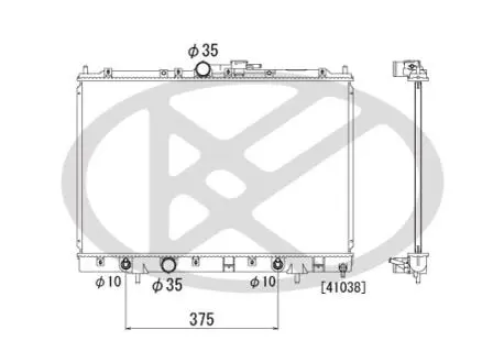 PL031281R Радиатор, охлаждения дивгателя KOYO подбор по vin на Brocar