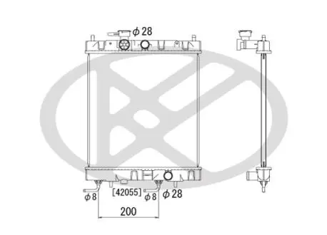 PL020331 Радиатор, охлаждения дивгателя KOYO подбор по vin на Brocar