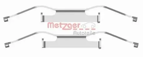 1091680 Комплектующие, колодки дискового тормоза METZGER підбір по vin на Brocar