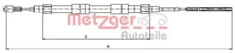 104156 Трос, стояночная тормозная система METZGER підбір по vin на Brocar