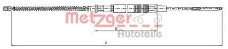 107409 Трос, стояночная тормозная система METZGER підбір по vin на Brocar