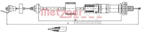 112154 Трос, управление сцеплением METZGER підбір по vin на Brocar
