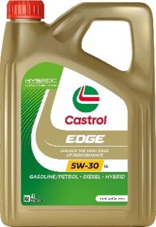 15F7E5 Масло ДВС 5W-30 Castrol EDGE LL ACEA C3, VW 504 00/507 00, 4л, синт. CASTROL підбір по vin на Brocar