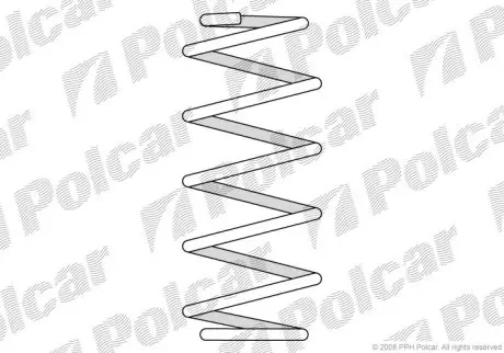 SU39230 Пружина POLCAR підбір по vin на Brocar
