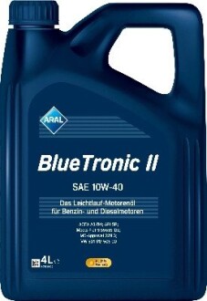 15F470 Олива моторна Blue Tronic II SAE 10W40 (4 Liter) ARAL підбір по vin на Brocar