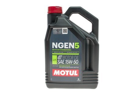 839341 Олива для 4-х тактних двигунів синтетична естерова MOTUL NGEN 5 15W50 4T 4L MOTUL підбір по vin на Brocar