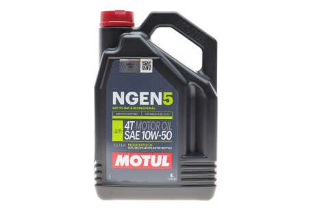 839241 Олива для 4-х тактних двигунів синтетична естерова MOTUL NGEN 5 10W50 4T 4L MOTUL підбір по vin на Brocar