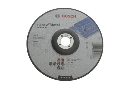 2608600316 ВІДРІЗНИЙ КРУГ 180Х3мм МЕТ. ВОГН. BOSCH підбір по vin на Brocar