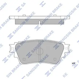 SP4350 Колодки гальмівні дискові (комплект 4 шт) Hi-Q (SANGSIN) подбор по vin на Brocar