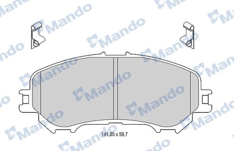 MBF015288 Комплект гальмівних колодок MANDO підбір по vin на Brocar